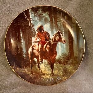 “Sun Seeker” Native American Plate from the Hamilton Mystic Warriors Collection
